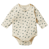 Wilson & Frenchy 0-3 Months to 12-18 Months 0-3M Long Sleeve Bodysuit - Twilight Leaf