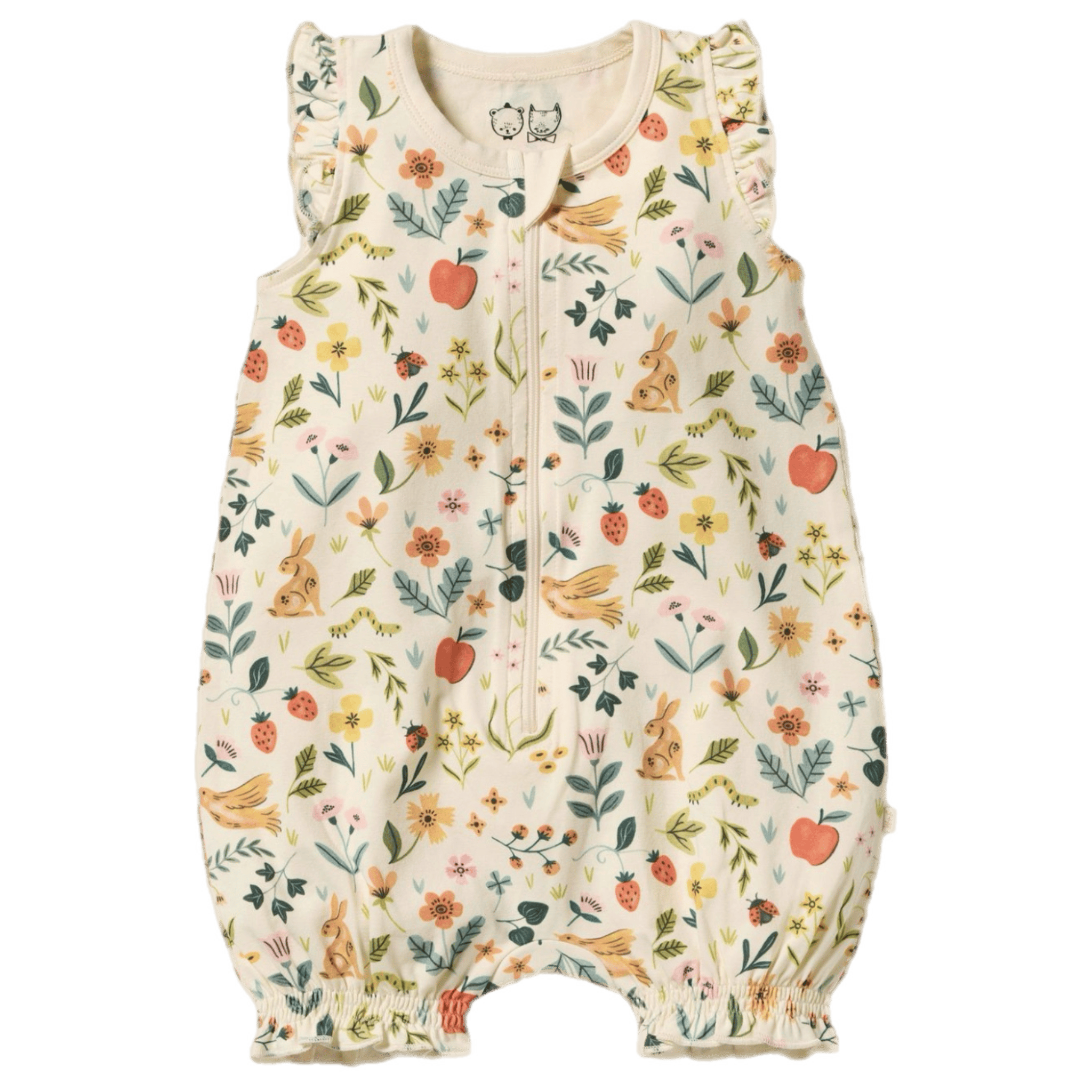 Wilson & Frenchy 0-3 Months to 12-18 Months 0-3M Ruffle Zipsuit - Summer Garden