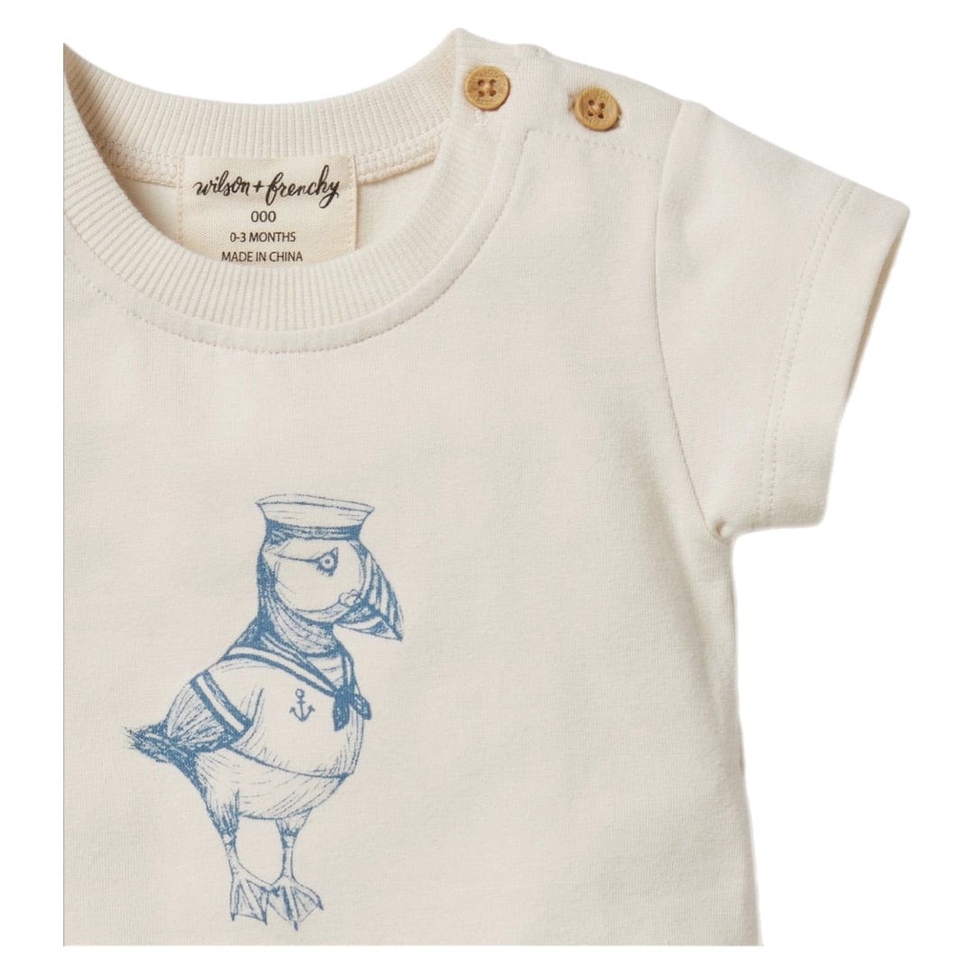 Wilson & Frenchy 0-3 Months to 12-18 Months Boyleg Growsuit - Petit Puffin
