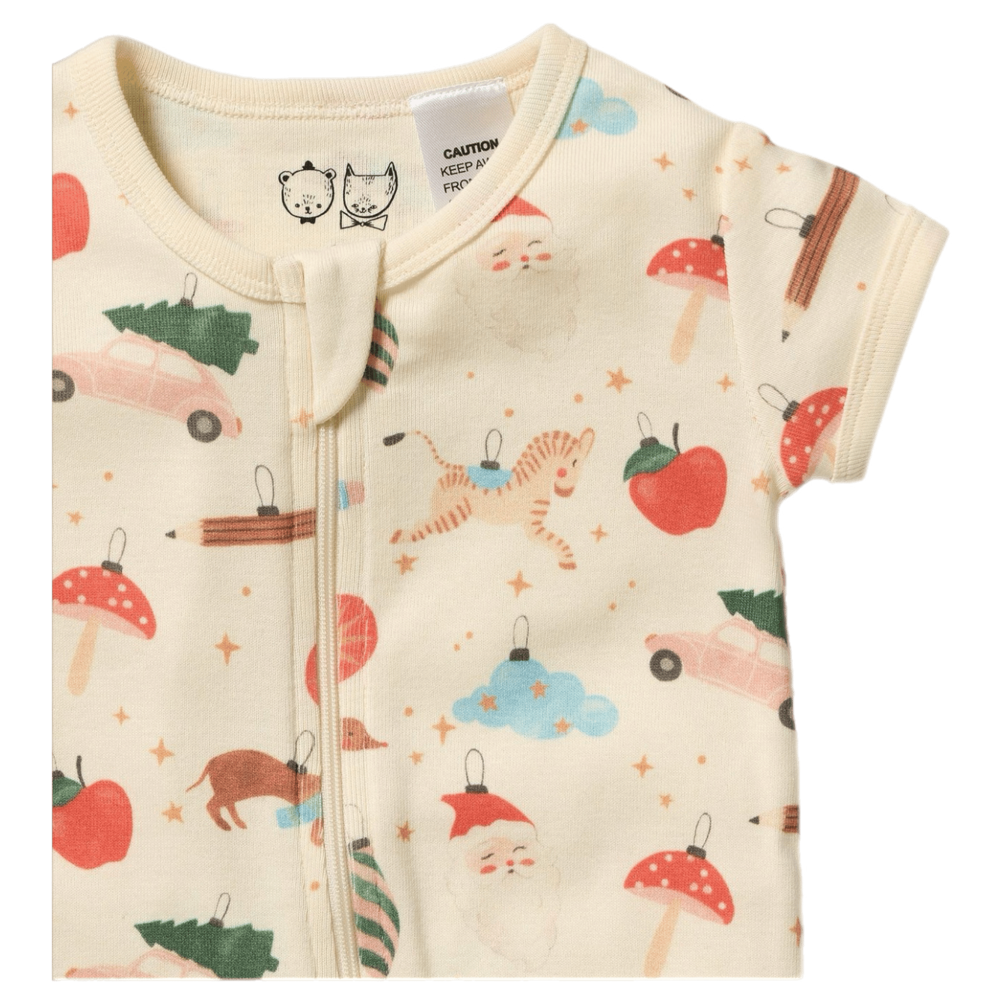 Wilson & Frenchy 0-3 Months to 12-18 Months Boyleg Zipsuit - Deck the Halls