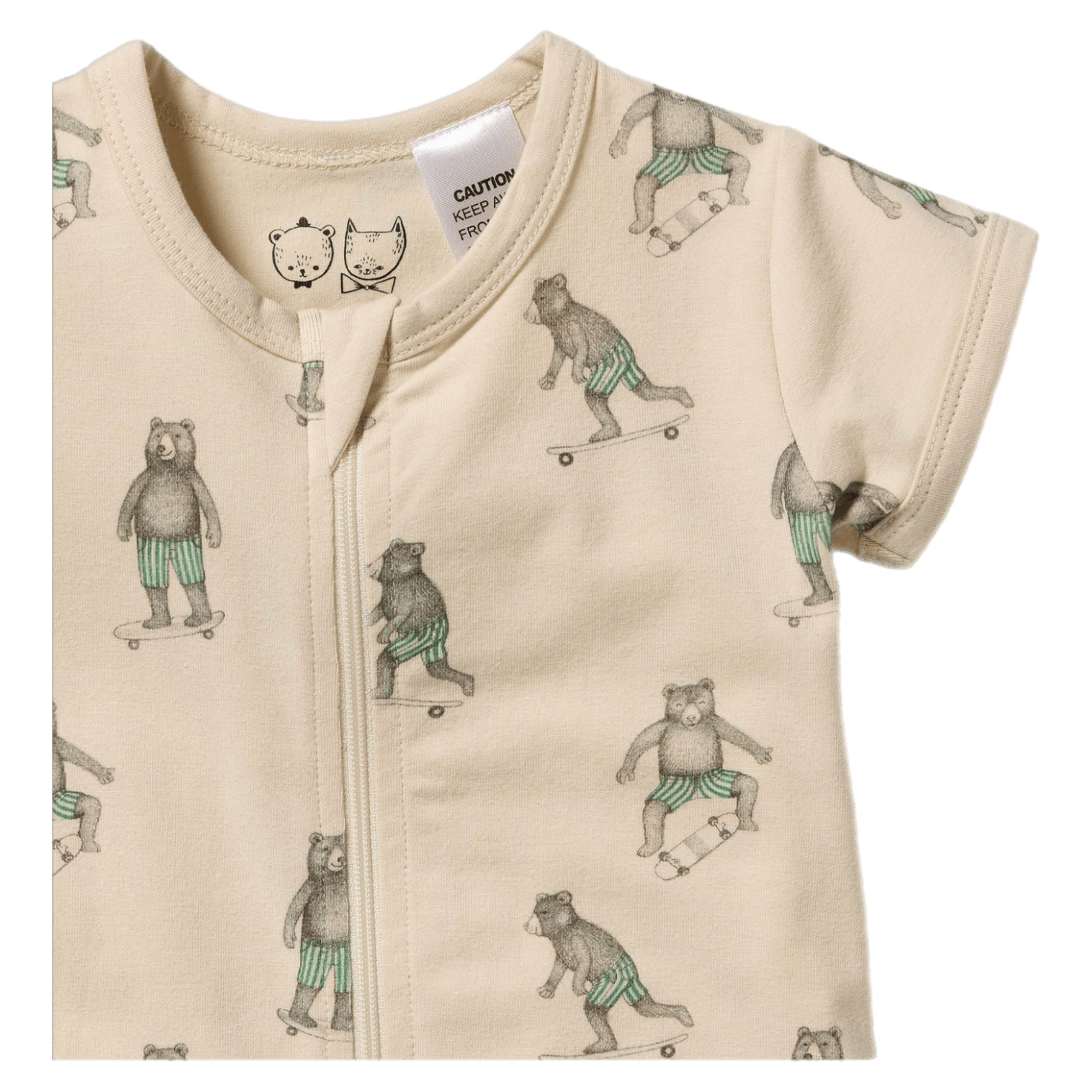 Wilson & Frenchy 0-3 Months to 12-18 Months Boyleg Zipsuit - Skater Club