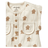 Wilson & Frenchy 0-3 Months to 12-18 Months Crinkle Growsuit - Spice & Nice