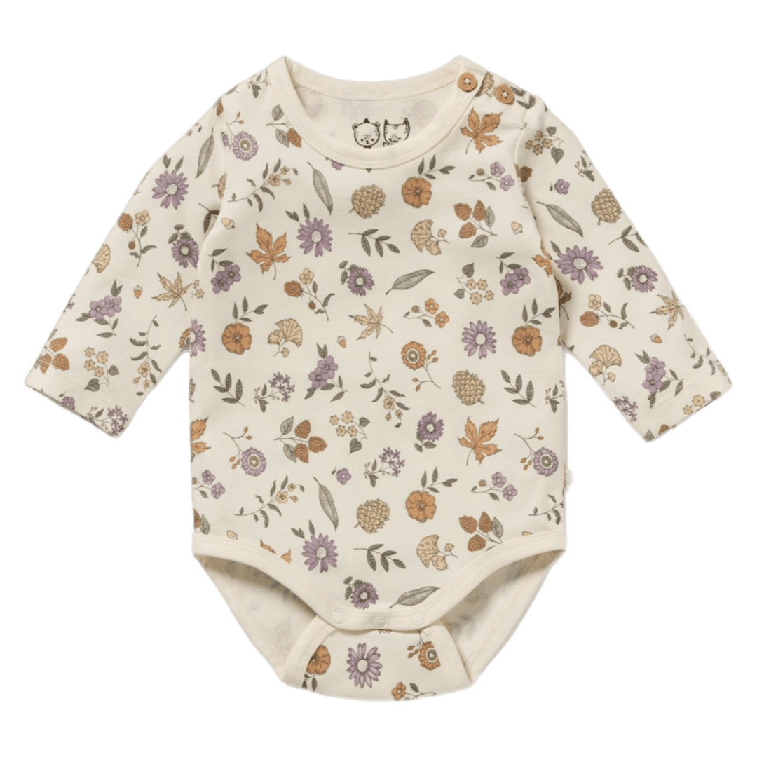Wilson & Frenchy 0-3 Months to 12-18 Months Long Sleeve Bodysuit - Maple Glow