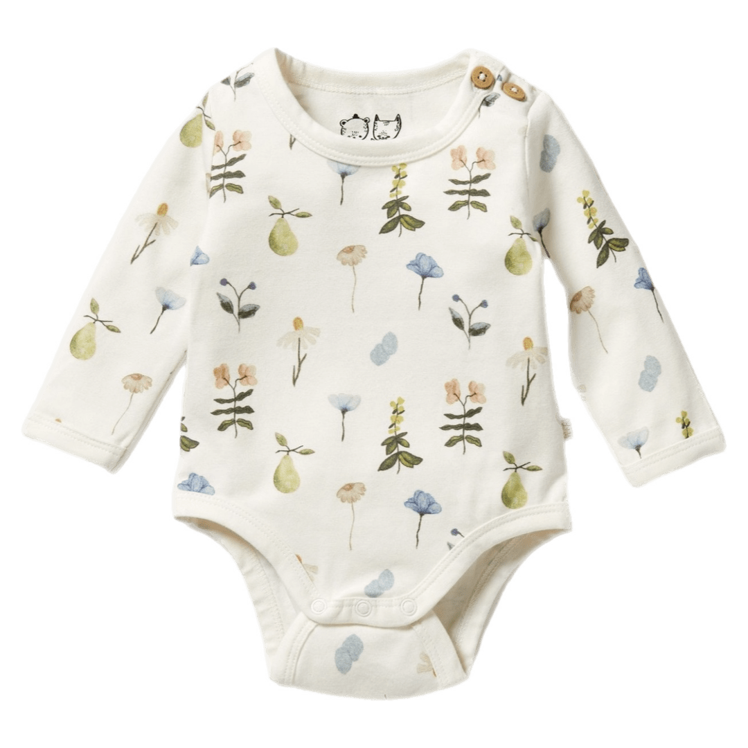 Wilson & Frenchy 0-3 Months to 12-18 Months Long Sleeve Bodysuit - Petit Garden