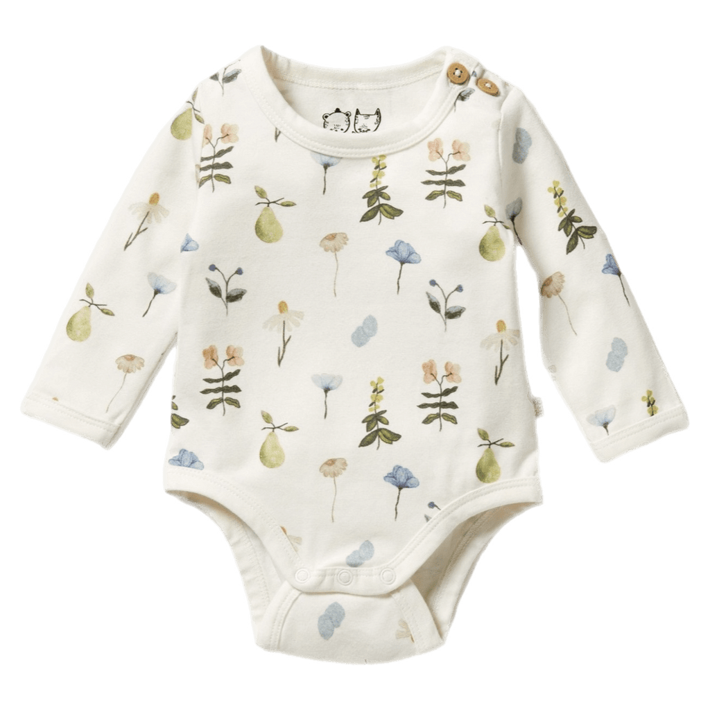 Wilson & Frenchy 0-3 Months to 12-18 Months Long Sleeve Bodysuit - Petit Garden