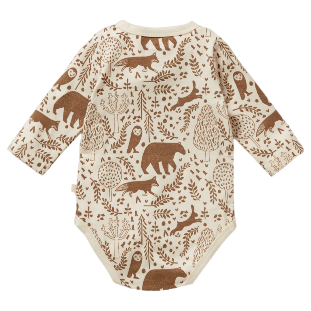 Wilson & Frenchy 0-3 Months to 12-18 Months Long Sleeve Bodysuit - Winter Forest