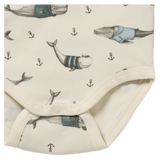 Wilson & Frenchy 0-3 Months to 12-18 Months Long Sleeve Bodysuit - Woolly  Whales