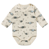 Wilson & Frenchy 0-3 Months to 12-18 Months Long Sleeve Bodysuit - Woolly  Whales