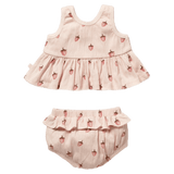 Wilson & Frenchy 0-3 Months to 12-18 Months Ruffle Set - Strawberry Kisses