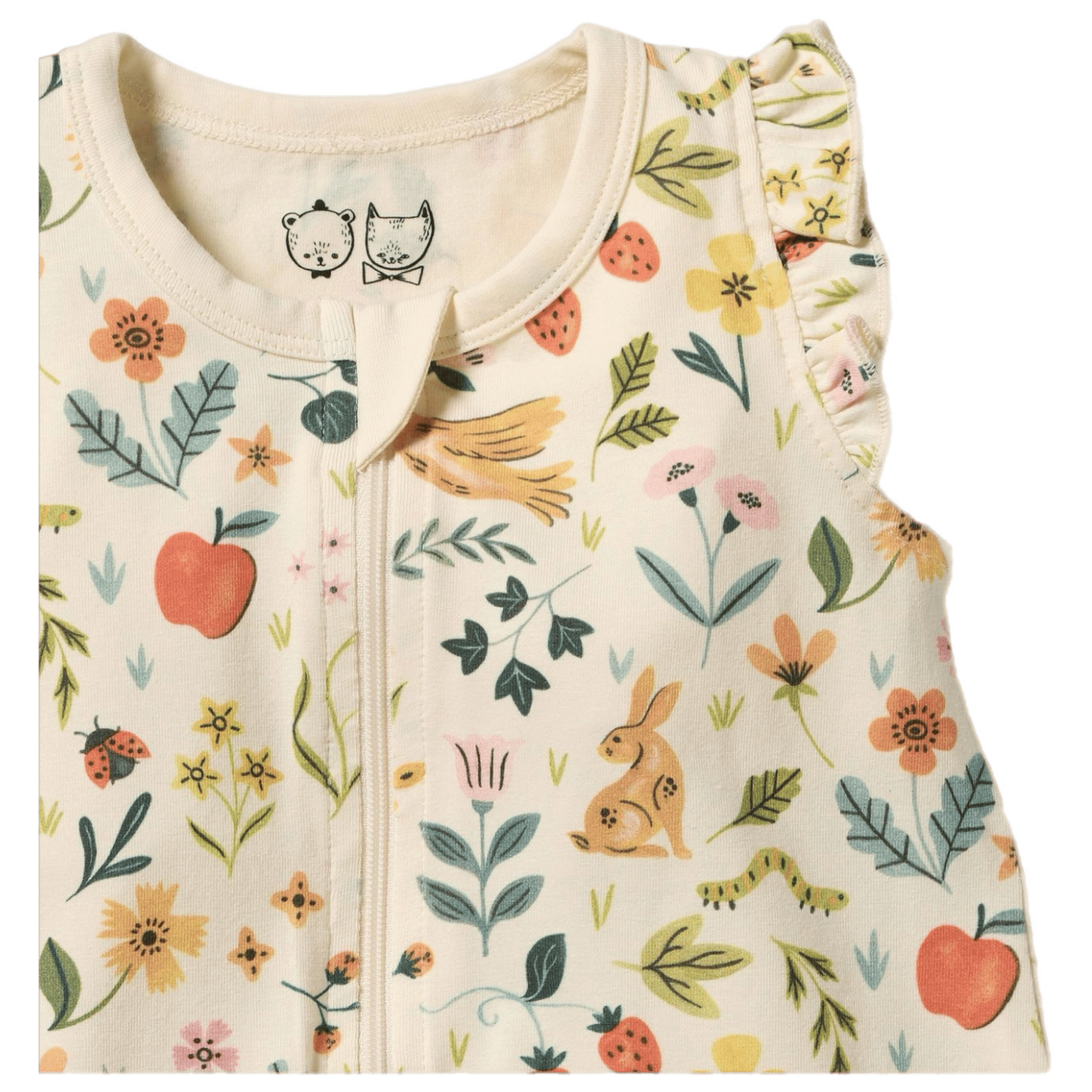 Wilson & Frenchy 0-3 Months to 12-18 Months Ruffle Zipsuit - Summer Garden