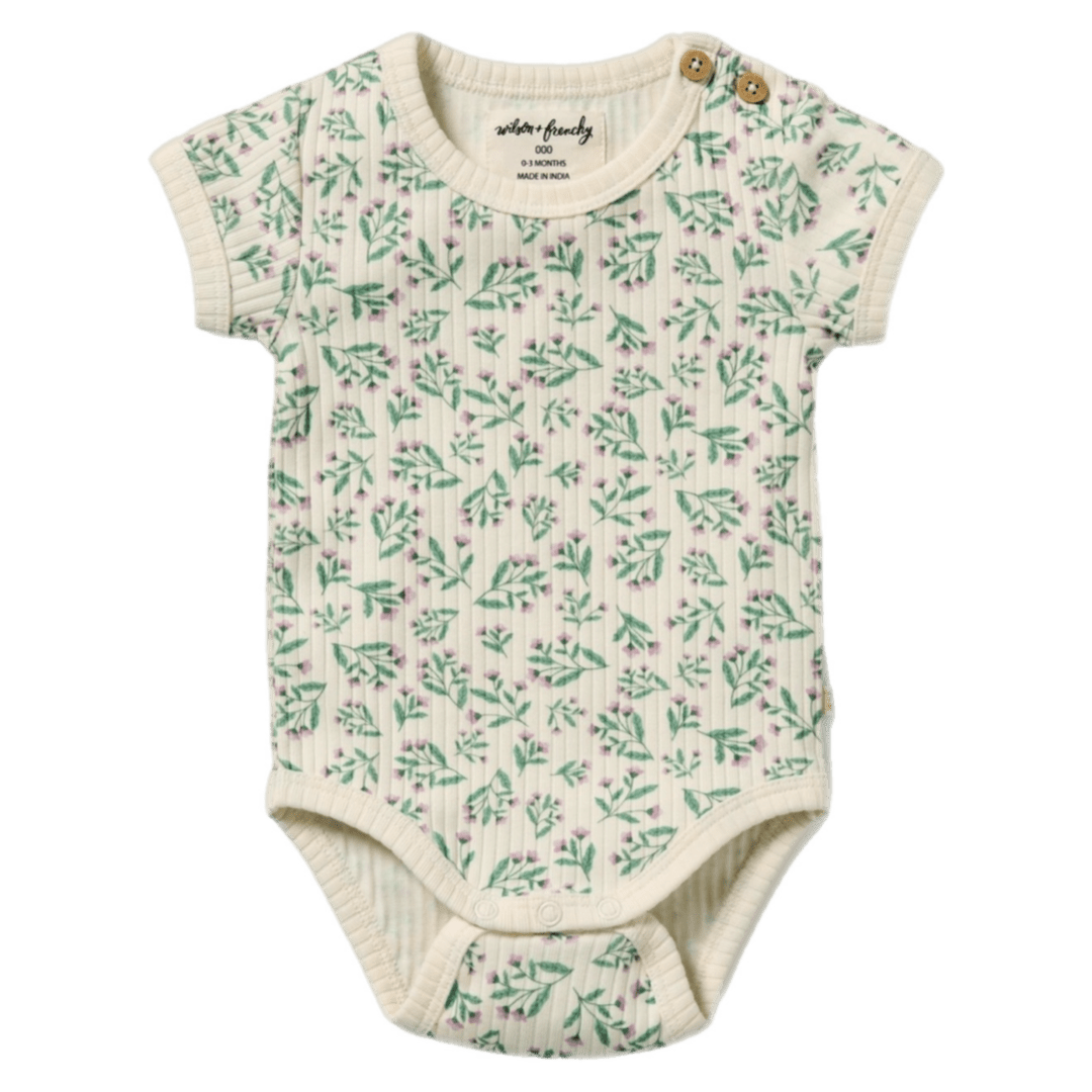 Wilson & Frenchy 0-3 Months to 12-18 Months Short Sleeve Bodysuit - Periwinkle