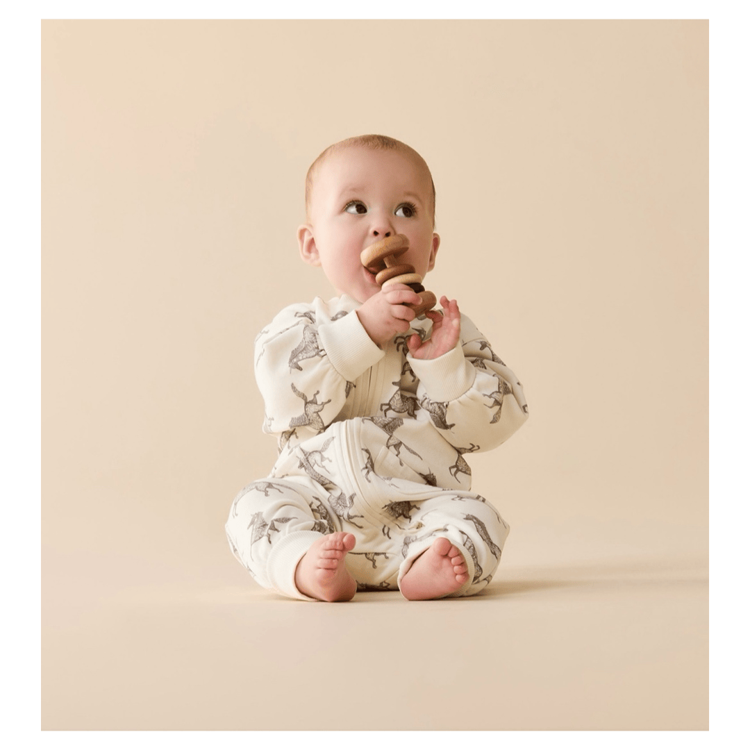 Wilson & Frenchy 0-3 Months to 12-18 Months Terry Growsuit - Little Unicorn