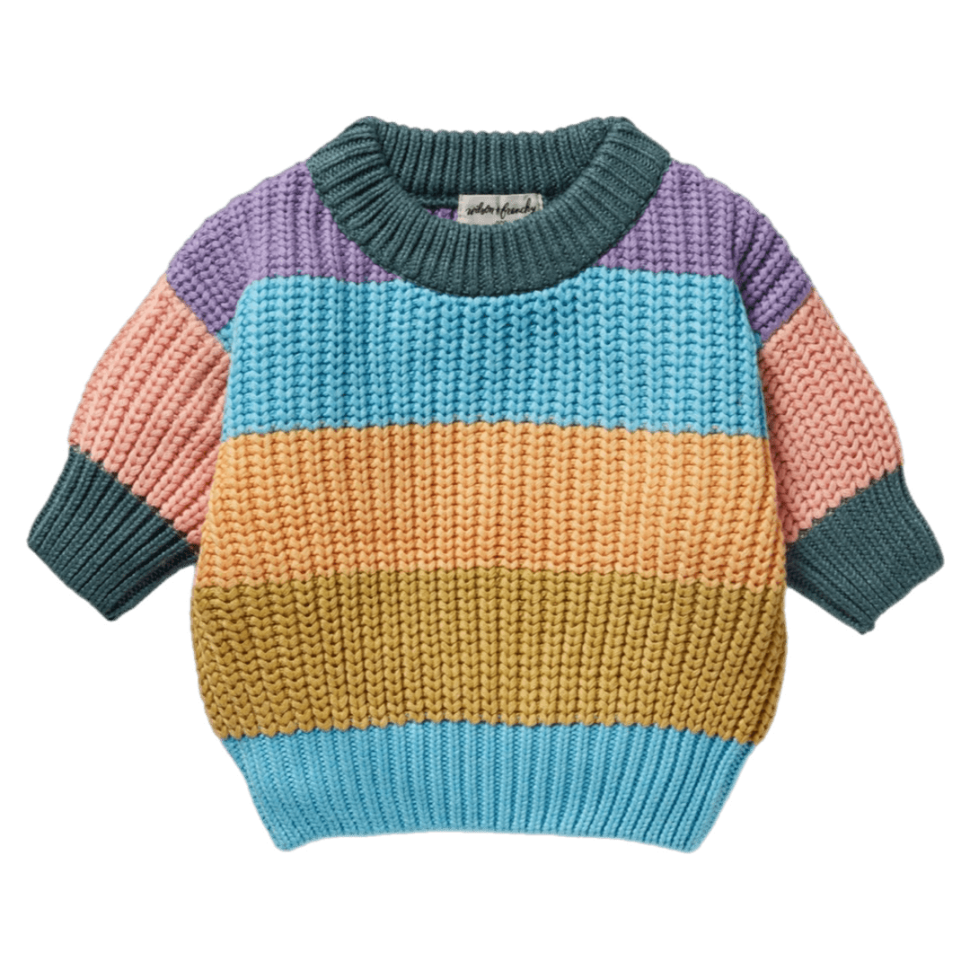Wilson & Frenchy 0-3 Months to 18-24 Months 0-3M Knitted Jumper - Rainbow