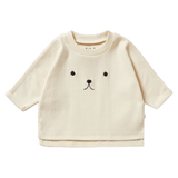 Wilson & Frenchy 0-3 Months to 18-24 Months 0-3M Long Sleeve Rib Top - Buttermilk