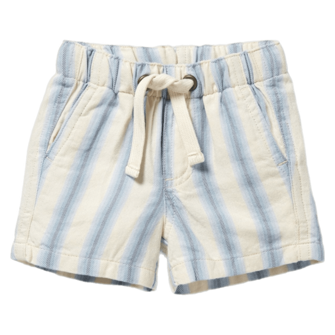Wilson & Frenchy 0-3 Months to 18-24 Months 0-3M Short - Deep Blue Stripe