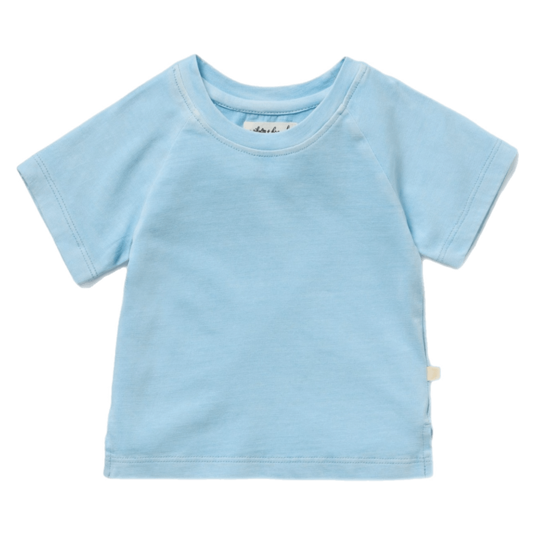 Wilson & Frenchy 0-3 Months to 18-24 Months 0-3M Short Sleeve Dyed Tee - Skye