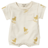 Wilson & Frenchy 0-3 Months to 18-24 Months 0-3M Short Sleeve Growsuit - Quack Quack