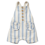 Wilson & Frenchy 0-3 Months to 18-24 Months 0-3M Stripe Short Overall - Deep Blue