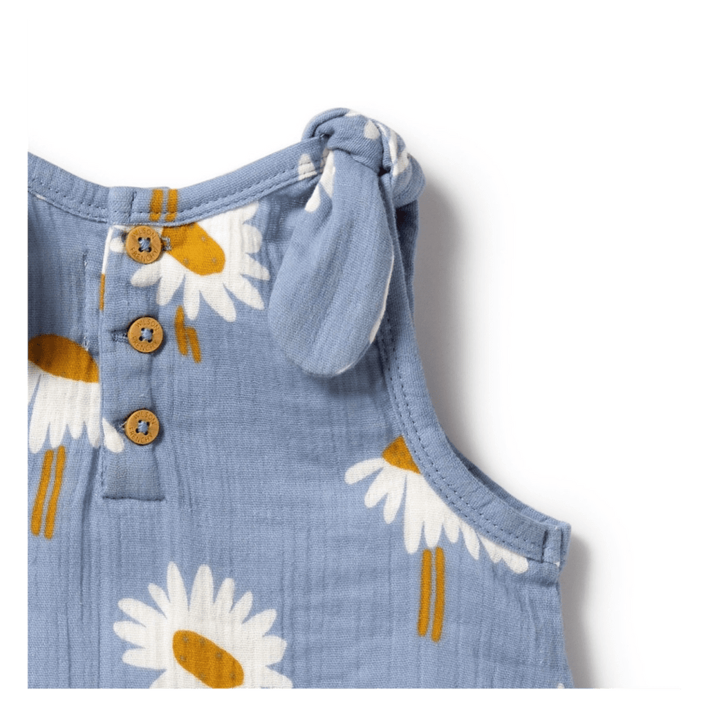 Wilson & Frenchy 0-3 Months to 18-24 Months Crinkle Tie Playsuit - Daisy Floral