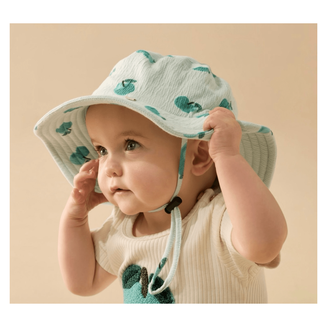Wilson & Frenchy 0-3 Months to 18-24 Months Embroidered Tee - Apple Papple