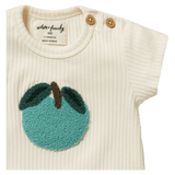 Wilson & Frenchy 0-3 Months to 18-24 Months Embroidered Tee - Apple Papple