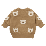 Wilson & Frenchy 0-3 Months to 18-24 Months Jacquard Knitted Jumper - Beary Cute