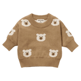 Wilson & Frenchy 0-3 Months to 18-24 Months Jacquard Knitted Jumper - Beary Cute