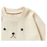 Wilson & Frenchy 0-3 Months to 18-24 Months Long Sleeve Rib Top - Buttermilk
