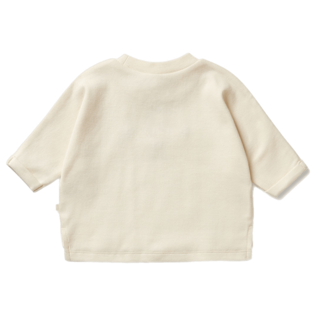 Wilson & Frenchy 0-3 Months to 18-24 Months Long Sleeve Rib Top - Buttermilk