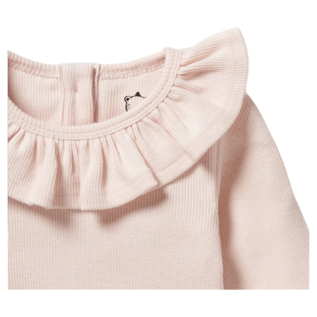 Wilson & Frenchy 0-3 Months to 18-24 Months Long Sleeve Ruffle Top - Pink