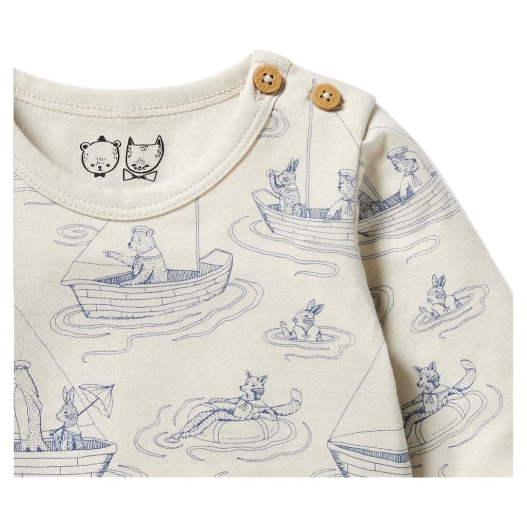 Wilson & Frenchy 0-3 Months to 18-24 Months Long Sleeve Top - Sail Away