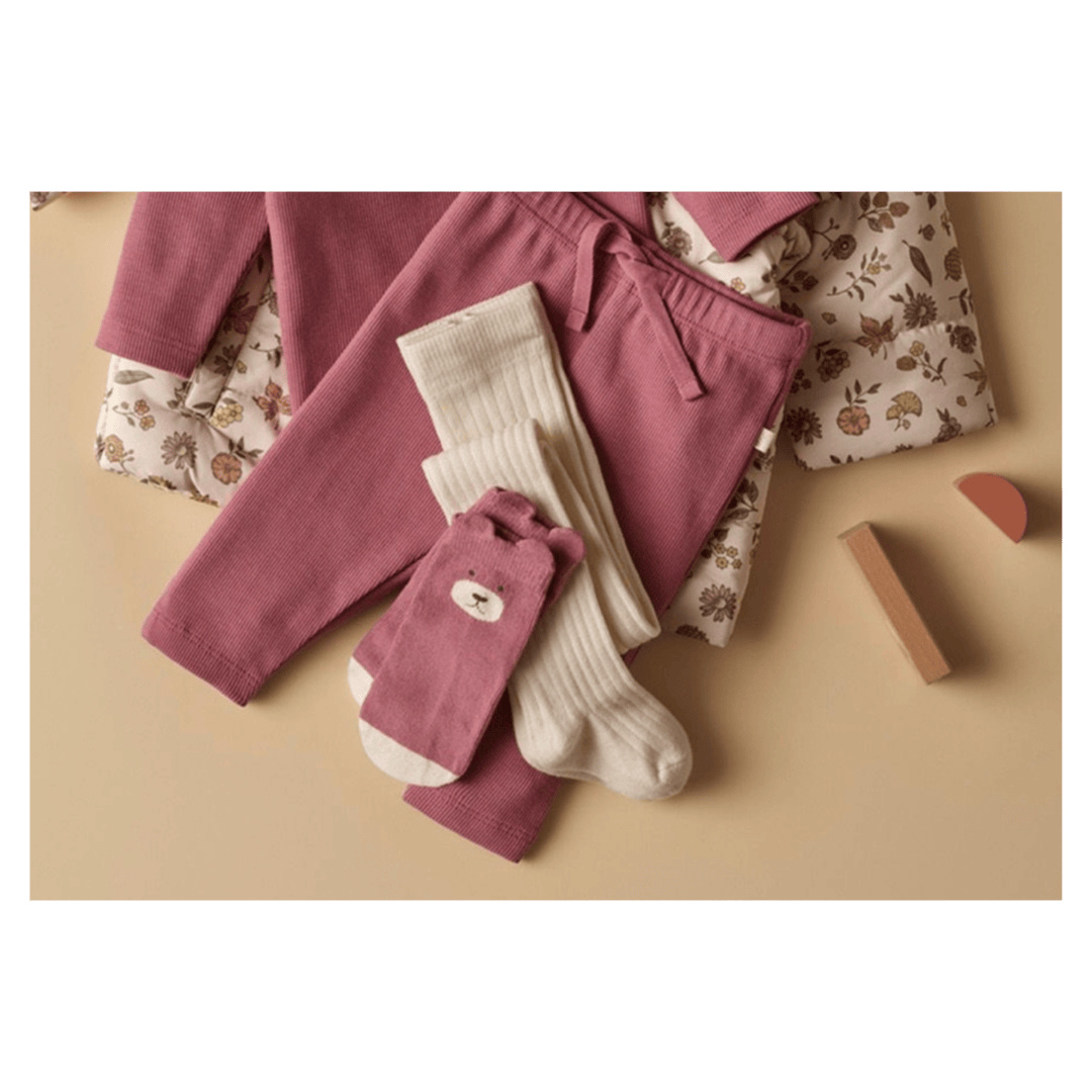 Wilson & Frenchy 0-3 Months to 18-24 Months Rib Legging - Plum