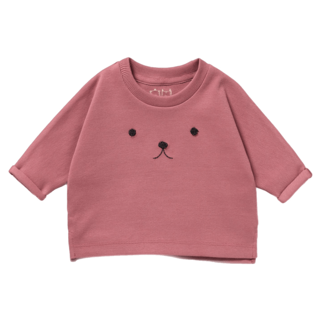 Wilson & Frenchy 0-3 Months to 18-24 Months Rib Long Sleeve Top - Plum