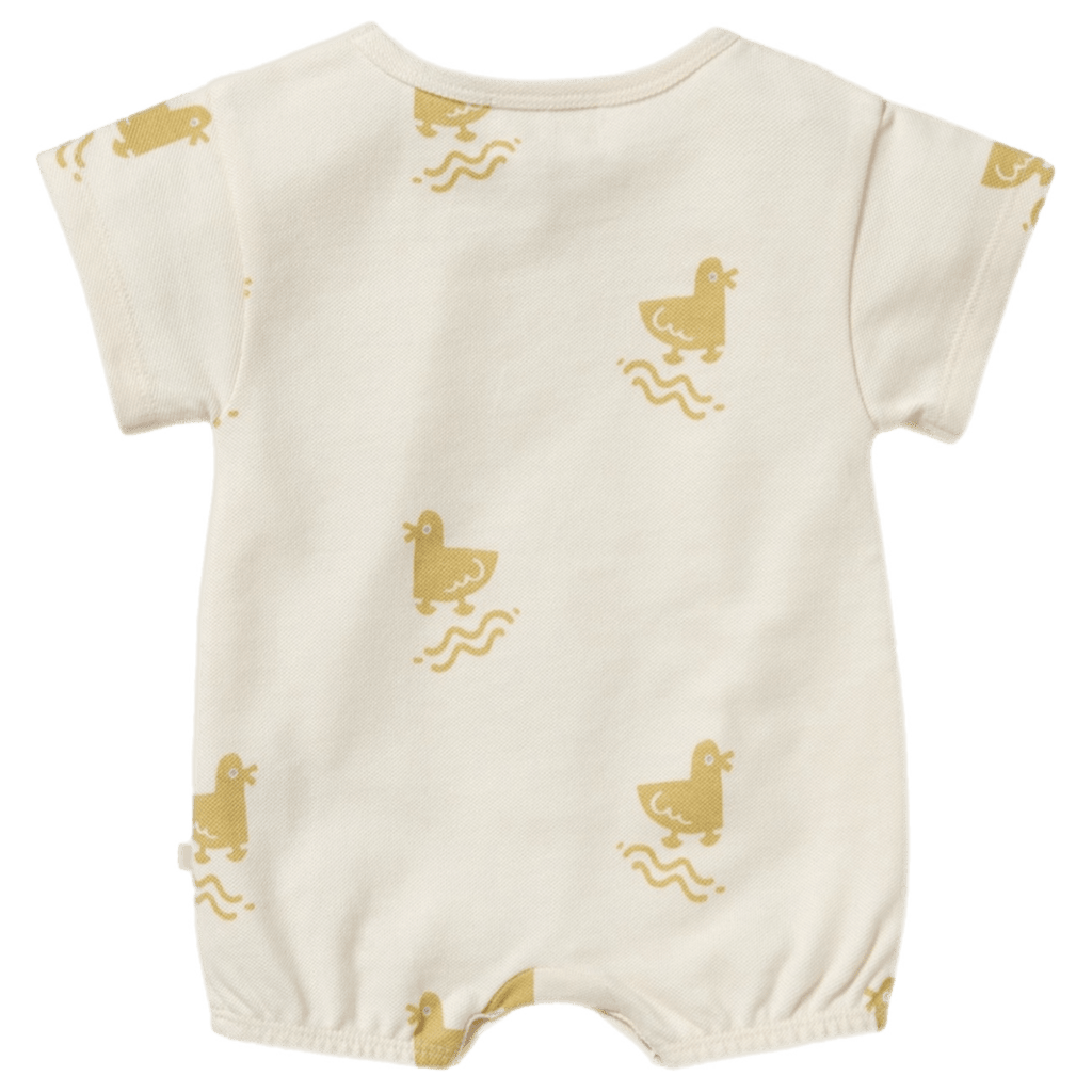 Wilson & Frenchy 0-3 Months to 18-24 Months Short Sleeve Growsuit - Quack Quack