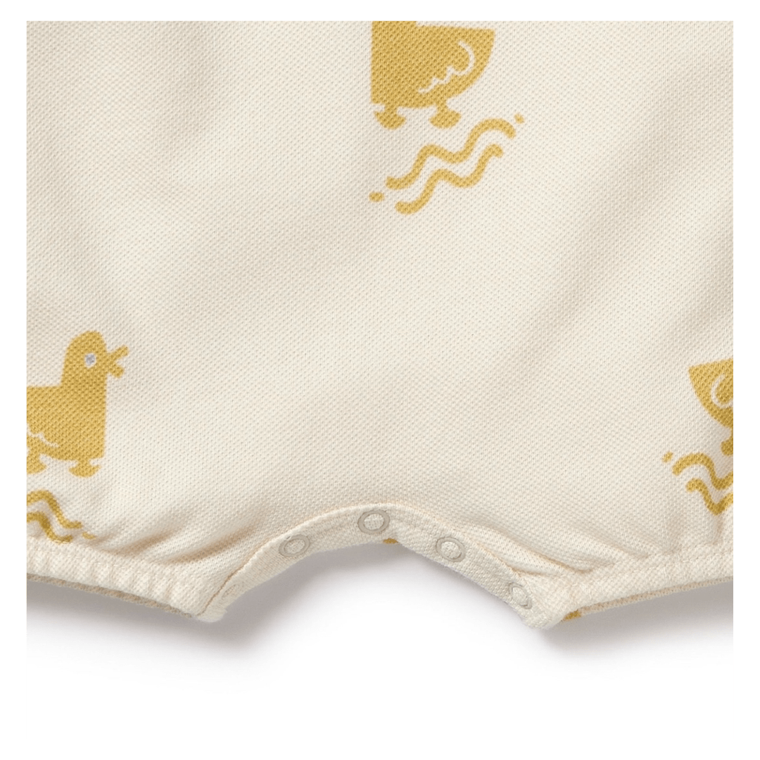 Wilson & Frenchy 0-3 Months to 18-24 Months Short Sleeve Growsuit - Quack Quack