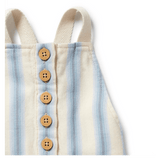 Wilson & Frenchy 0-3 Months to 18-24 Months Stripe Short Overall - Deep Blue