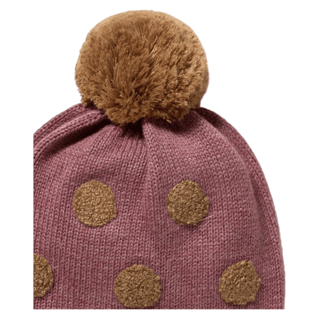 Wilson & Frenchy 0-3 Months to 3-5 Years Knitted Bauble Hat - Rhubarb