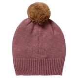 Wilson & Frenchy 0-3 Months to 3-5 Years Knitted Bauble Hat - Rhubarb