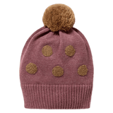 Wilson & Frenchy 0-3 Months to 3-5 Years Knitted Bauble Hat - Rhubarb