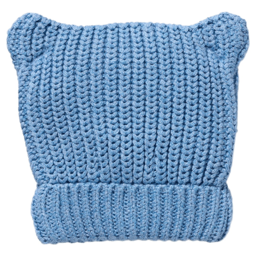 Wilson & Frenchy 0-3 Months to 3-5 Years Knitted Bear Hat - Frosted Blue