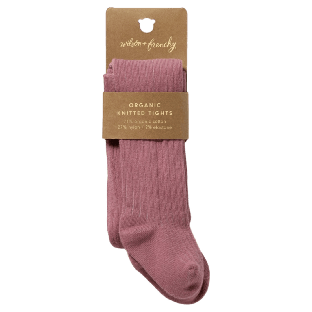 Wilson & Frenchy 0-3 Months to 3-5 Years Ribbed Tights - Plum