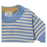 Wilson & Frenchy 0-3 Months to 5 Years Knitted Stripe Jumper - Frosted Blue