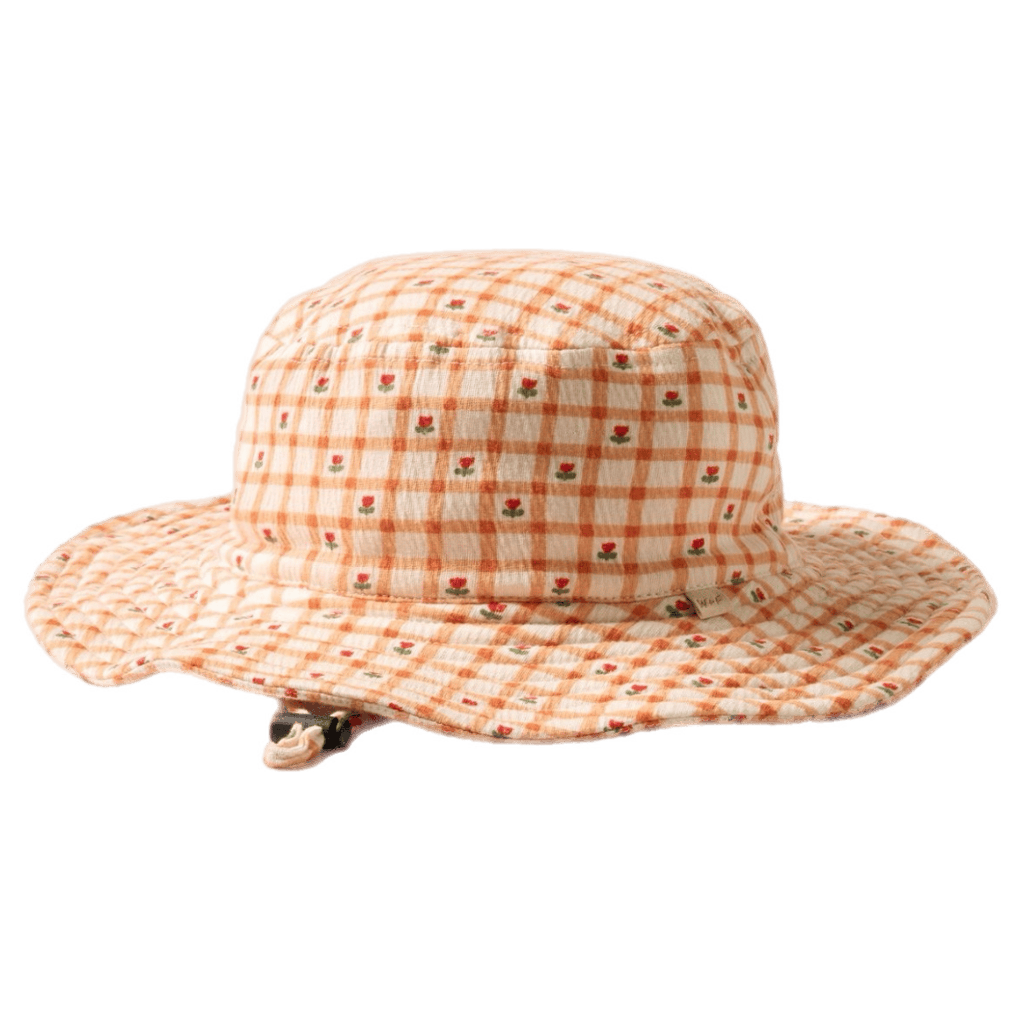 Wilson & Frenchy 0-6 Months to 3-5 Years 0-6M XS Crinkle Sun Hat - Checkerberry