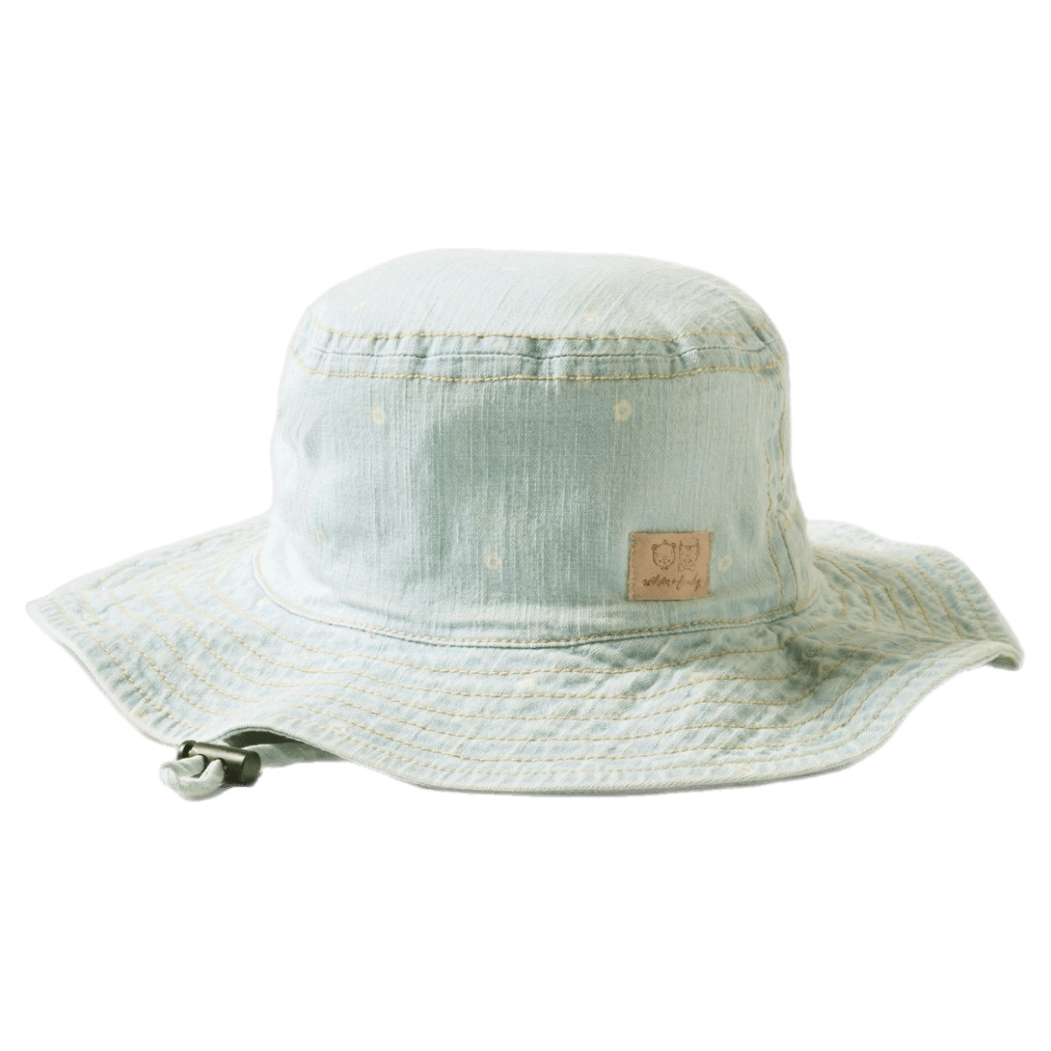 Wilson & Frenchy 0-6 Months to 3-5 Years 0-6M XS Denim Sun Hat - Ditsy Daisy