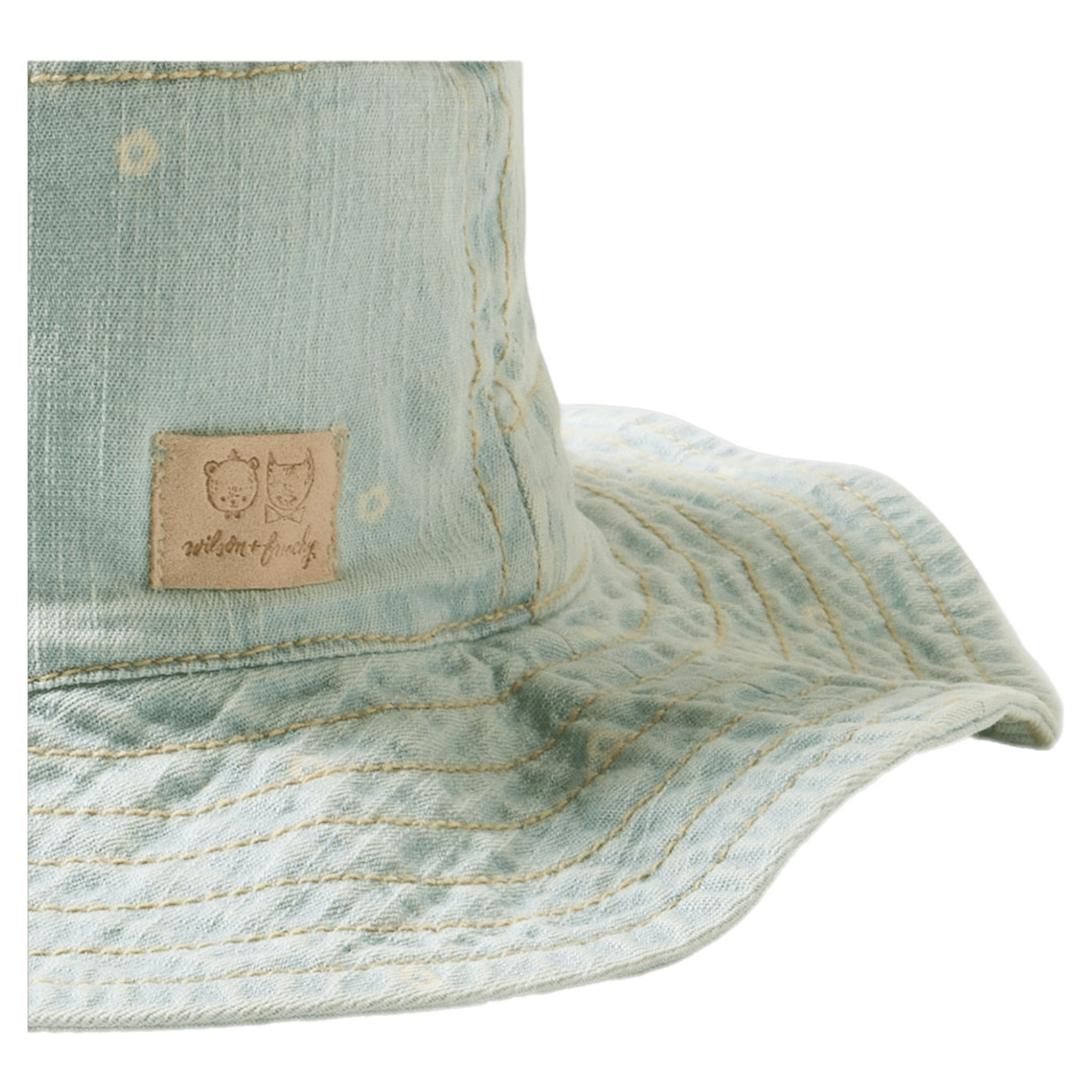 Wilson & Frenchy 0-6 Months to 3-5 Years Denim Sun Hat - Ditsy Daisy
