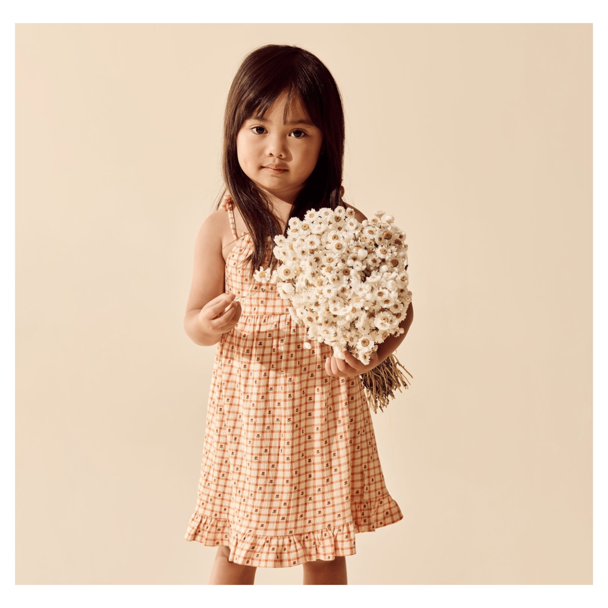 Wilson & Frenchy 1 Year to 5 Years Crinkle Ruffle Dress - Checkerberry