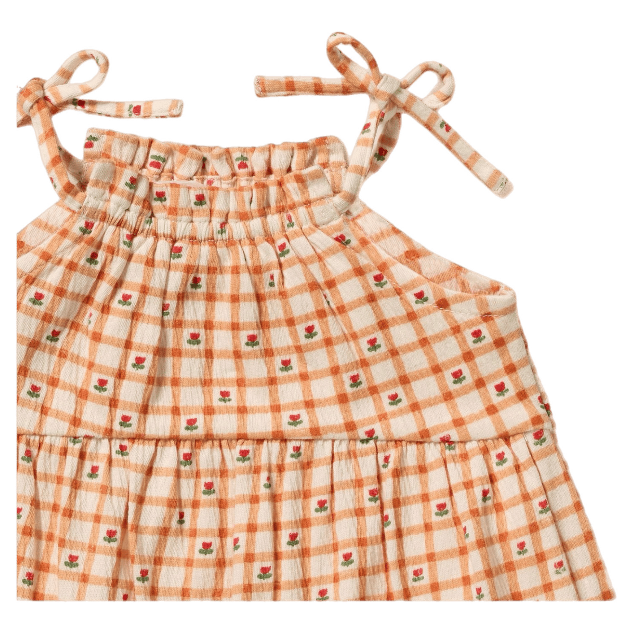 Wilson & Frenchy 1 Year to 5 Years Crinkle Ruffle Dress - Checkerberry
