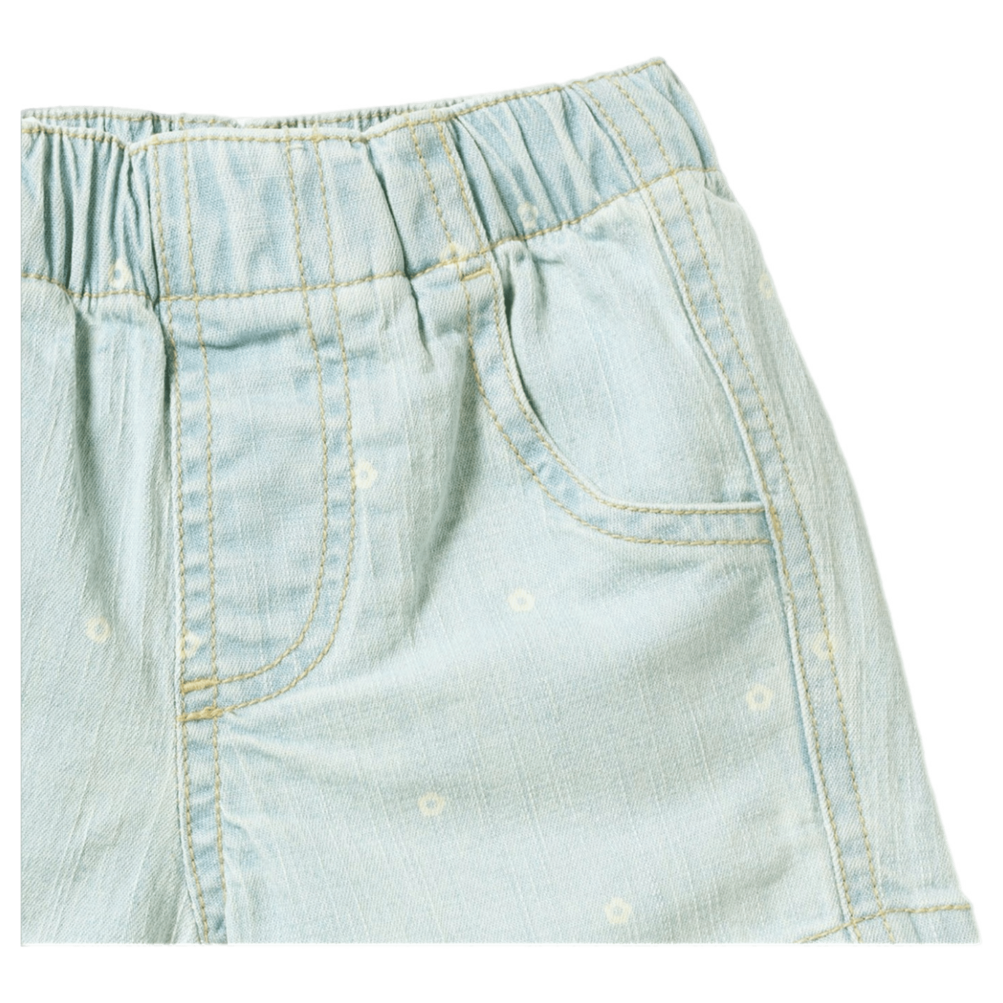 Wilson & Frenchy 1 Year to 5 Years Denim Short - Ditsy Daisy
