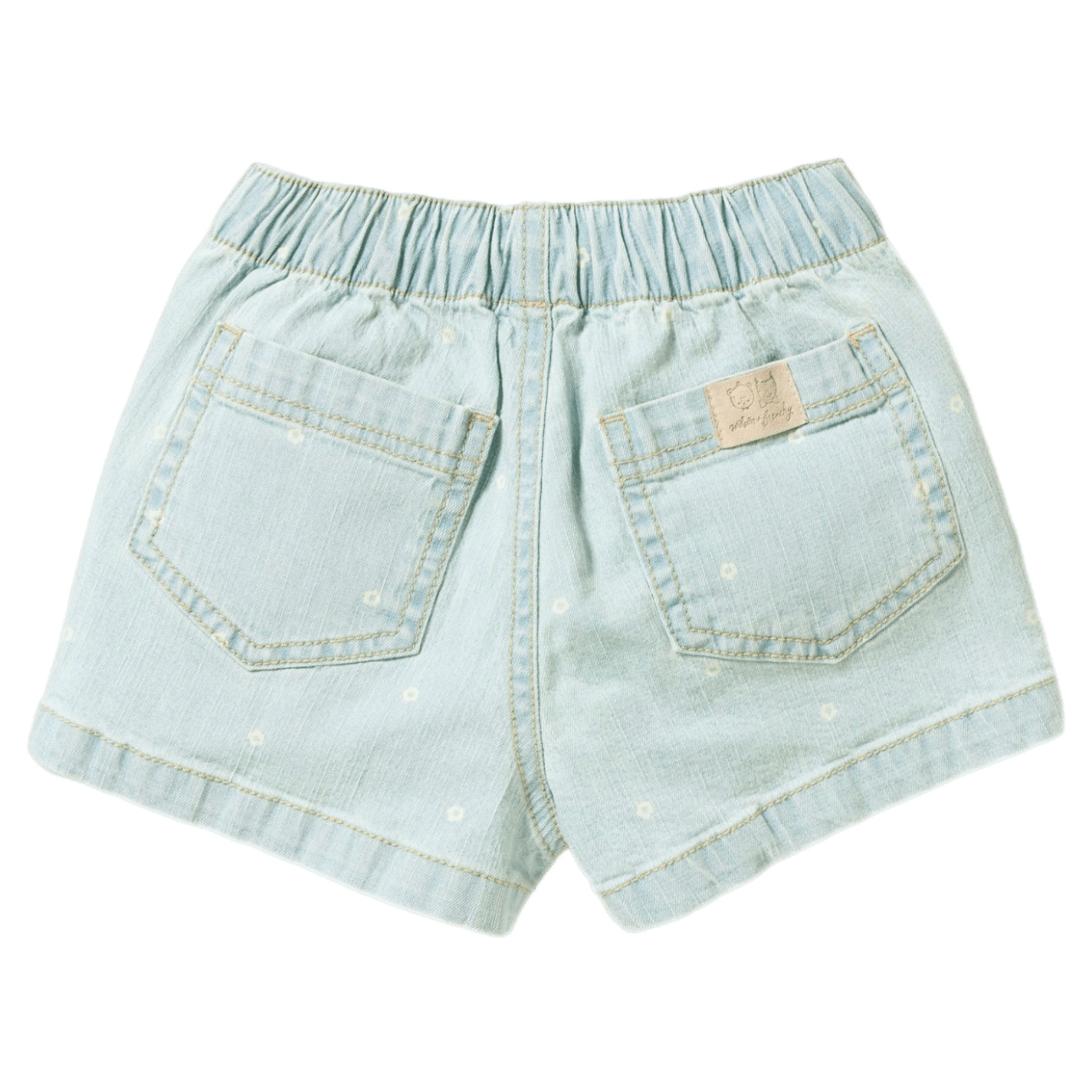 Wilson & Frenchy 1 Year to 5 Years Denim Short - Ditsy Daisy