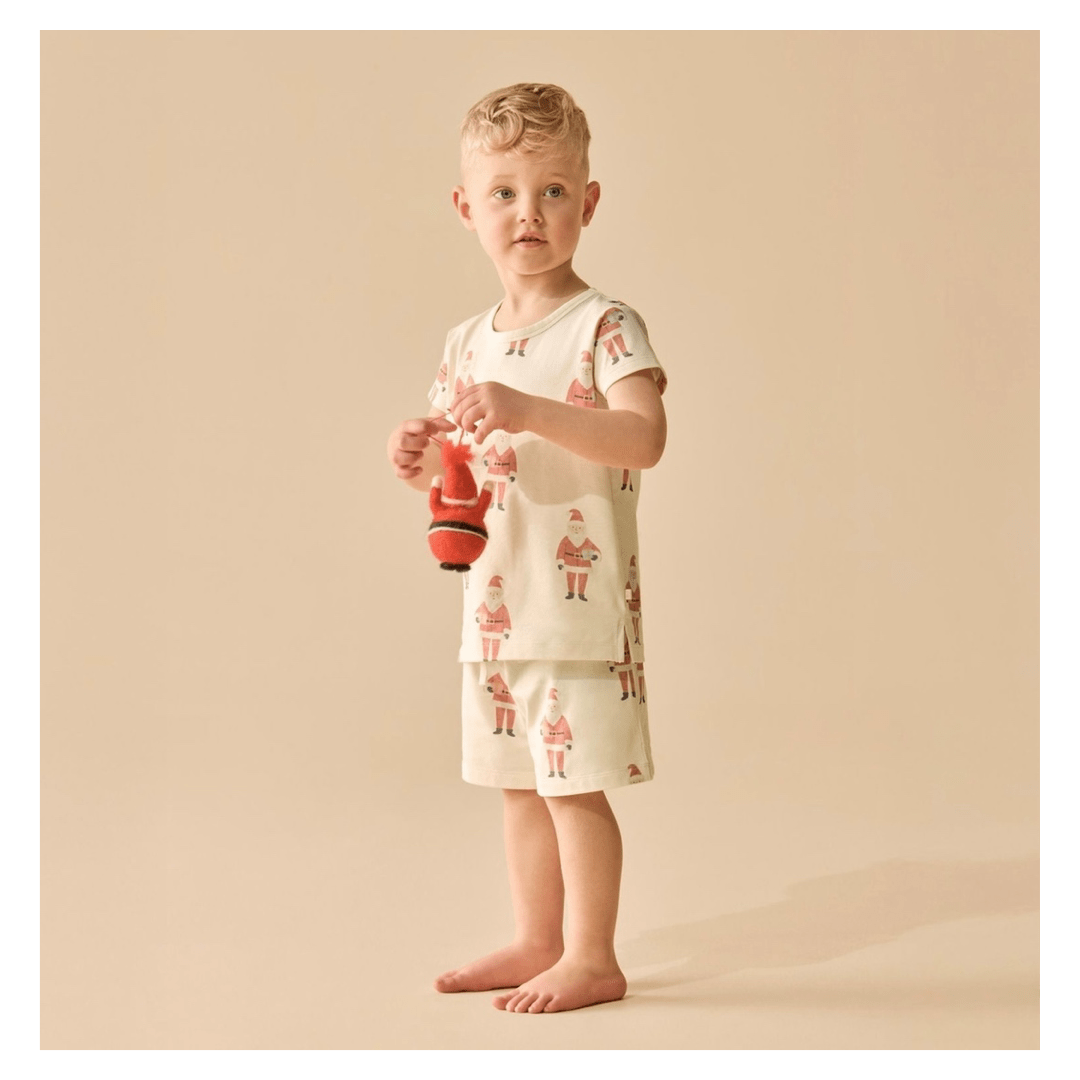 Wilson & Frenchy 1 Year to 5 Years Short Sleeve Pyjamas - Ho Ho Ho